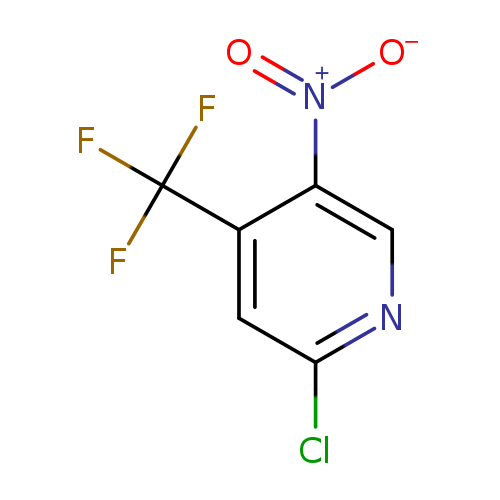 Clc1ncc(c(c1)C(F)(F)F)[N+](=O)[O-]