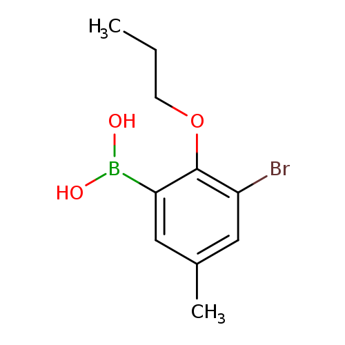 CCCOc1c(Br)cc(cc1B(O)O)C
