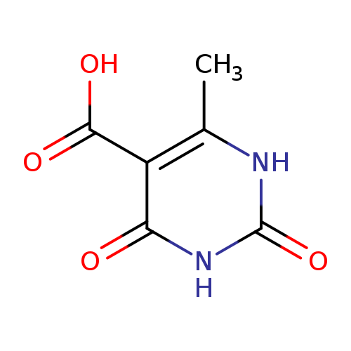 OC(=O)c1c(C)[nH]c(=O)[nH]c1=O