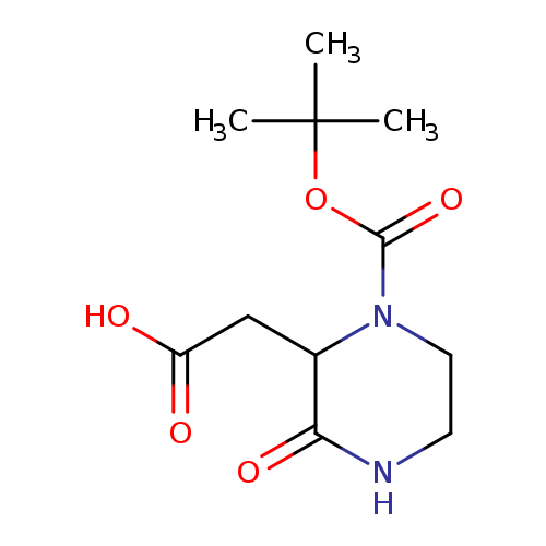 O=C(N1CCNC(=O)C1CC(=O)O)OC(C)(C)C