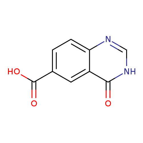 OC(=O)c1ccc2c(c1)c(=O)[nH]cn2