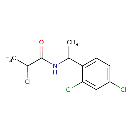 O=C(C(Cl)C)NC(c1ccc(cc1Cl)Cl)C