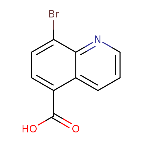 OC(=O)c1ccc(c2c1cccn2)Br