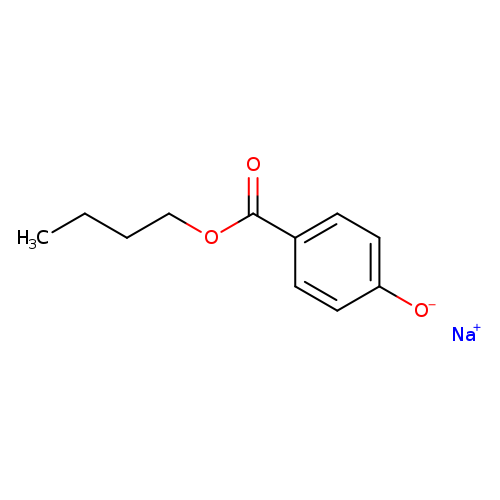 CCCCOC(=O)c1ccc(cc1)[O-].[Na+]