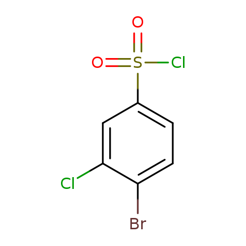 Brc1ccc(cc1Cl)S(=O)(=O)Cl