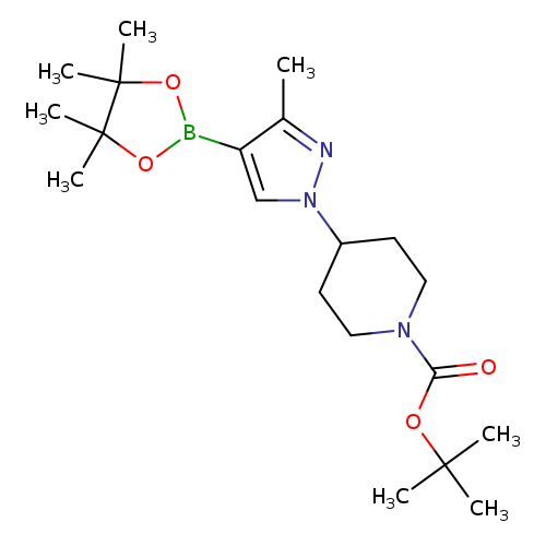 O=C(N1CCC(CC1)n1cc(c(n1)C)B1OC(C(O1)(C)C)(C)C)OC(C)(C)C