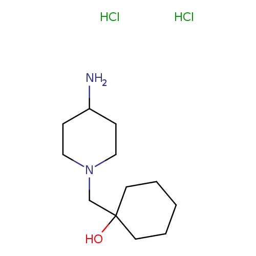 NC1CCN(CC1)CC1(O)CCCCC1.Cl.Cl
