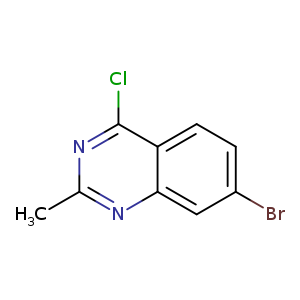 Brc1ccc2c(c1)nc(nc2Cl)C