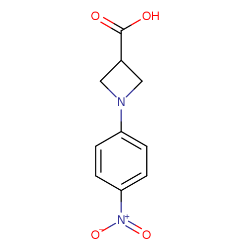 OC(=O)C1CN(C1)c1ccc(cc1)[N+](=O)[O-]