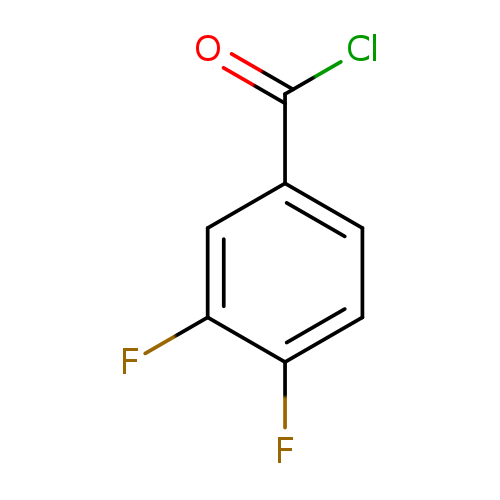 ClC(=O)c1ccc(c(c1)F)F