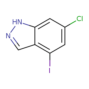 Clc1cc(I)c2c(c1)[nH]nc2