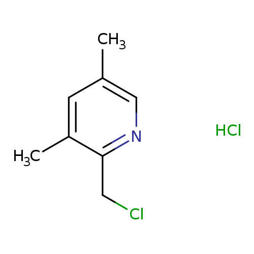 ClCc1ncc(cc1C)C.Cl