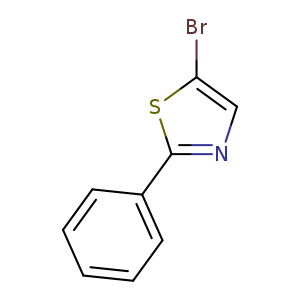 Brc1cnc(s1)c1ccccc1