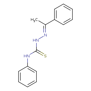 S=C(Nc1ccccc1)N/N=C(/c1ccccc1)C