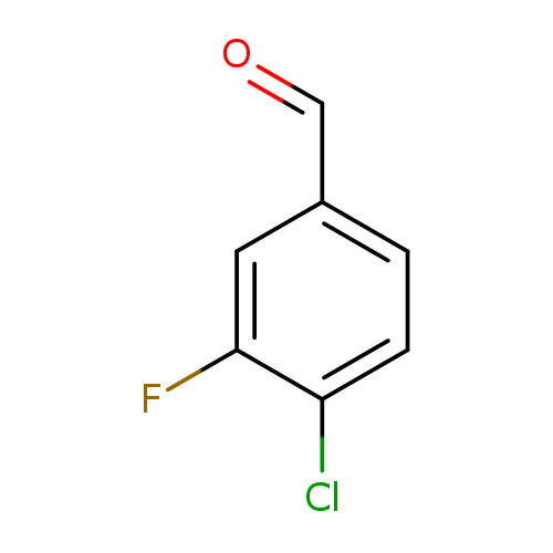 O=Cc1ccc(c(c1)F)Cl