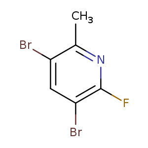 Brc1cc(Br)c(nc1C)F