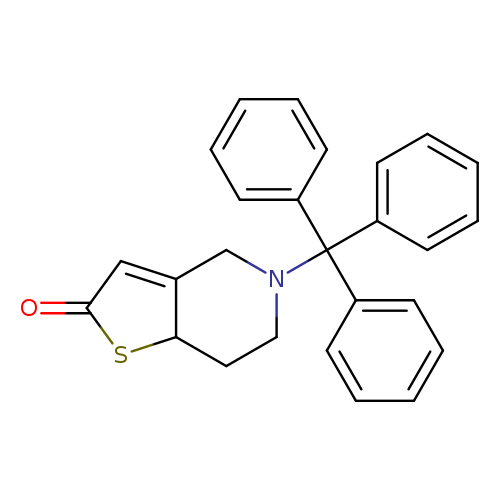 O=C1C=C2C(S1)CCN(C2)C(c1ccccc1)(c1ccccc1)c1ccccc1