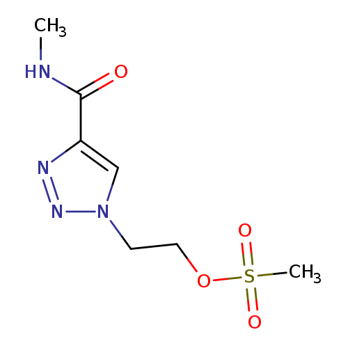CNC(=O)c1nnn(c1)CCOS(=O)(=O)C