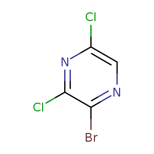 Clc1cnc(c(n1)Cl)Br