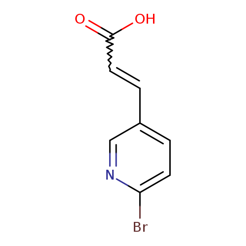 OC(=O)C=Cc1ccc(nc1)Br