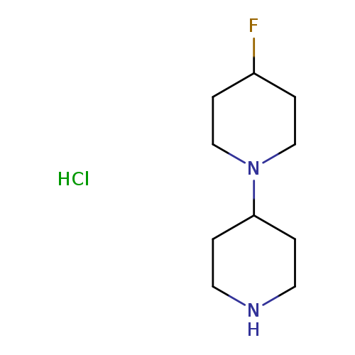 FC1CCN(CC1)C1CCNCC1.Cl