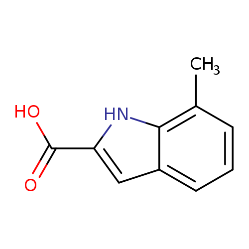 OC(=O)c1cc2c([nH]1)c(C)ccc2