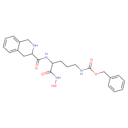 ONC(=O)C(NC(=O)C1NCc2c(C1)cccc2)CCCNC(=O)OCc1ccccc1