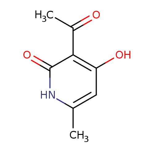 CC(=O)c1c(O)cc([nH]c1=O)C
