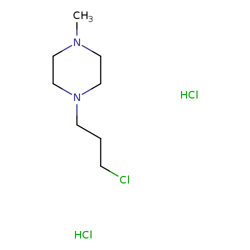 ClCCCN1CCN(CC1)C.Cl.Cl