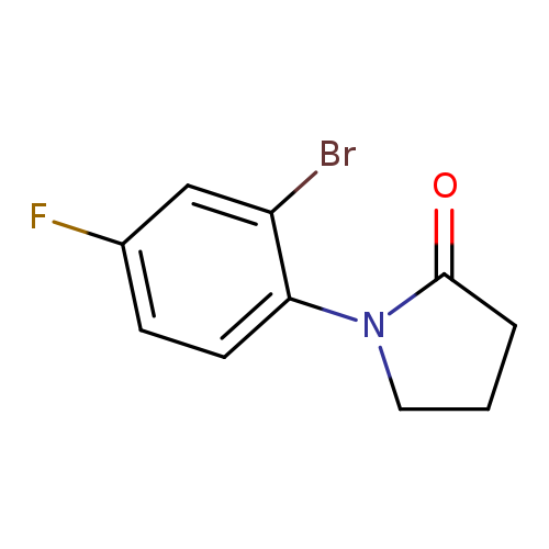 Fc1ccc(c(c1)Br)N1CCCC1=O