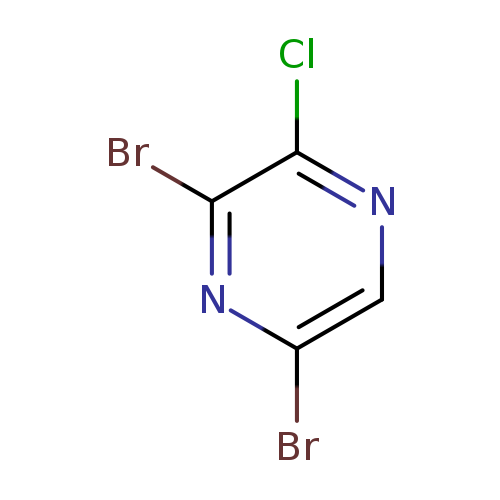 Brc1cnc(c(n1)Br)Cl