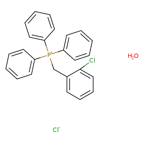 Clc1ccccc1C[P+](c1ccccc1)(c1ccccc1)c1ccccc1.[Cl-].O