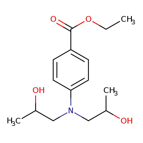 CCOC(=O)c1ccc(cc1)N(CC(O)C)CC(O)C