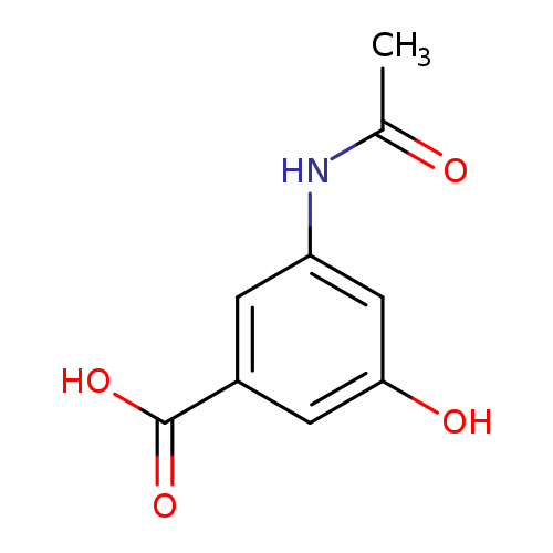 CC(=O)Nc1cc(O)cc(c1)C(=O)O