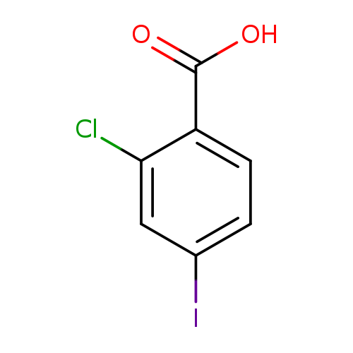 Ic1ccc(c(c1)Cl)C(=O)O