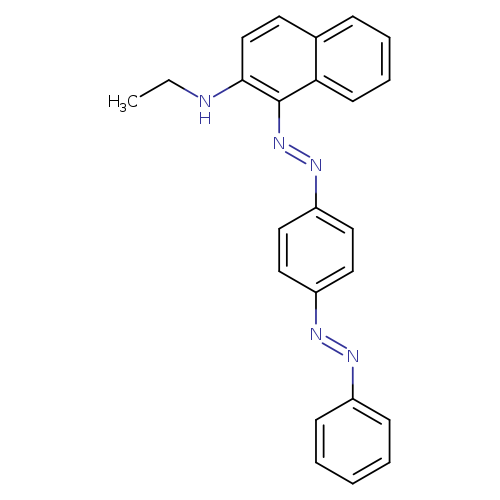 CCNc1ccc2c(c1/N=N/c1ccc(cc1)/N=N/c1ccccc1)cccc2