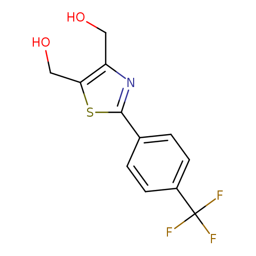 OCc1sc(nc1CO)c1ccc(cc1)C(F)(F)F