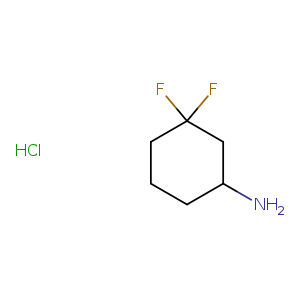 NC1CCCC(C1)(F)F.Cl