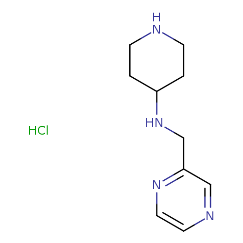 N1CCC(CC1)NCc1nccnc1.Cl