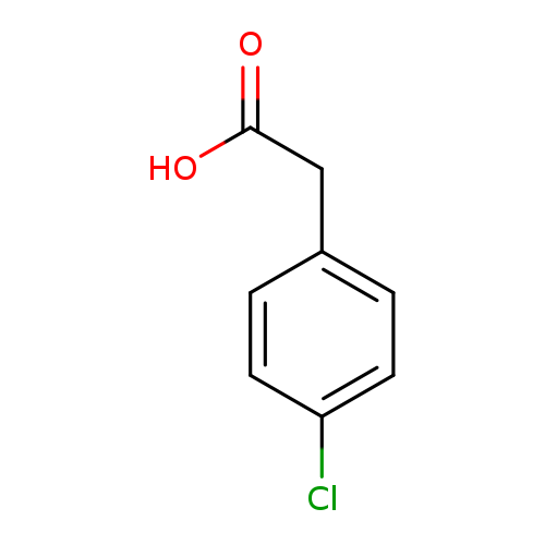 OC(=O)Cc1ccc(cc1)Cl