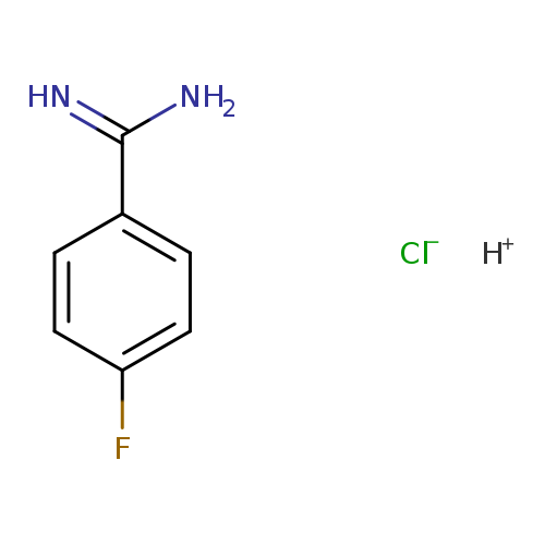 NC(=N)c1ccc(cc1)F.[Cl-].[H+]