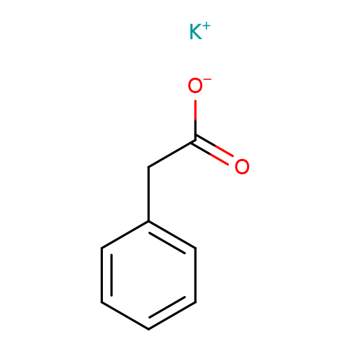 [O-]C(=O)Cc1ccccc1.[K+]
