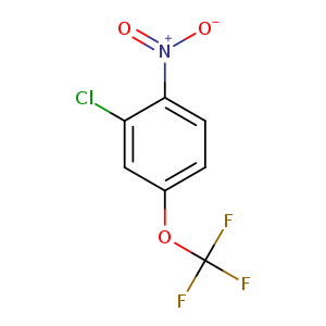 [O-][N+](=O)c1ccc(cc1Cl)OC(F)(F)F