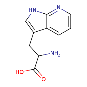NC(C(=O)O)Cc1c[nH]c2c1cccn2