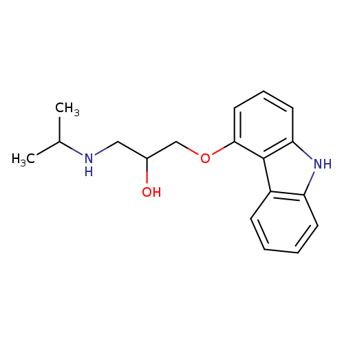 OC(COc1cccc2c1c1ccccc1[nH]2)CNC(C)C