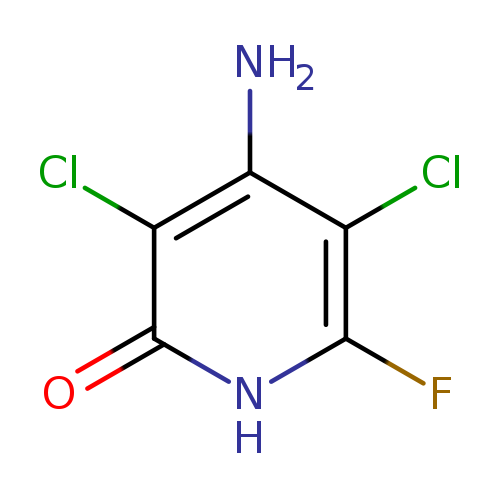 Fc1[nH]c(=O)c(c(c1Cl)N)Cl