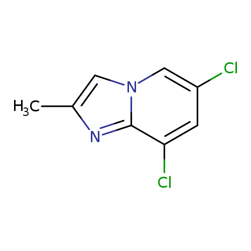 Clc1cc(Cl)c2n(c1)cc(n2)C