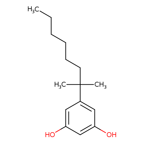 CCCCCCC(c1cc(O)cc(c1)O)(C)C