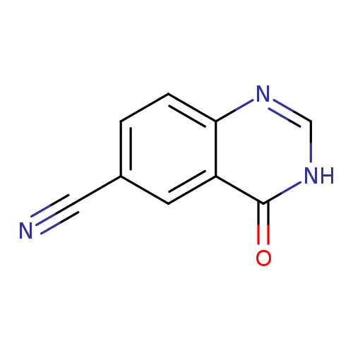 N#Cc1ccc2c(c1)c(=O)[nH]cn2