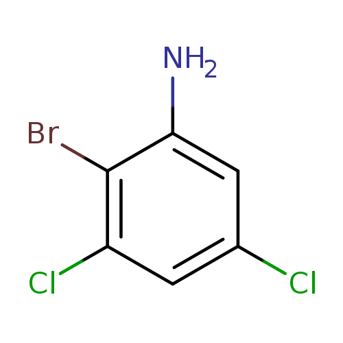 Clc1cc(N)c(c(c1)Cl)Br